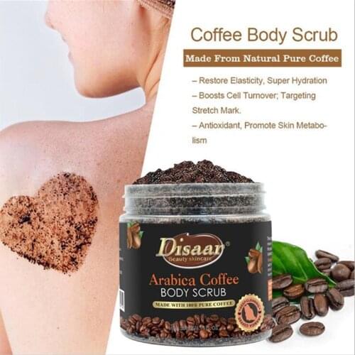 200ML Coffee Scrub Body Scrub Exfoliators Cream Facial Dead Sea Salt For Whitening Moisturizing Anti Cellulite Treatment Acne