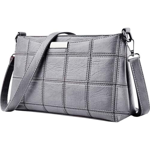 Womens Handbag Casual Tassel Handbag Female Designer Bag Leather Plaid Messenger Bag Shoulder Solid Color Small Square Bag