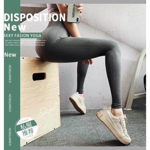 Sexy Fashion Fitness Running Leggings For Women Tights High-Waisted Push Up Yoga Leggings Buttock Lift Workout Female Gym Pants