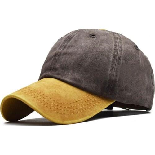 Hat Old Retro Design Adjustable Unisex Washed Plain Baseball Cap for Beach Outdoor sports wear