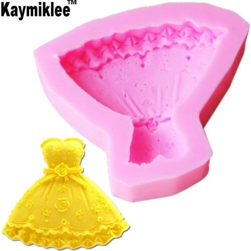 Princess Dress Silicone Mold Fondant Mould Cake Decorating Tools Chocolate Gumpaste,Sugarcraft Resin Mold M264