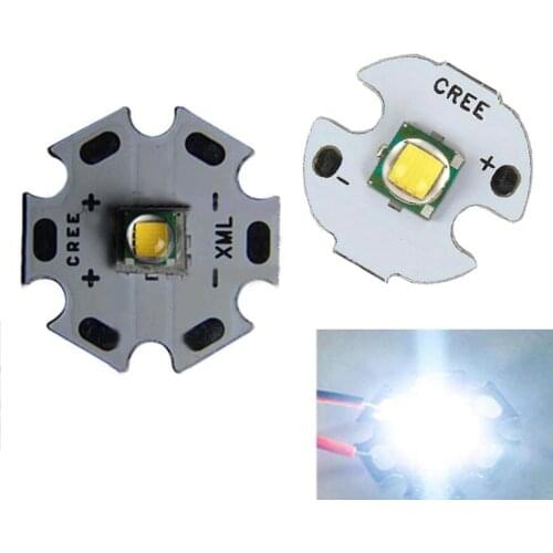 1pcs 10W High Power CREE XML XM-L T6 U2 LED Emitting Diodes cool White with 16mm / 20mm base for flashlight light
