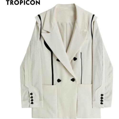 Женские двубортные пиджаки TROPICON China At AliExpress