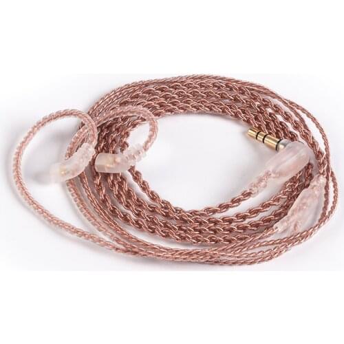 BLON BL-03 4 Core Single Crystal Copper Upgraded Cable 2PIN 3.5MM Bend Plug For BLON BL-03 BL03