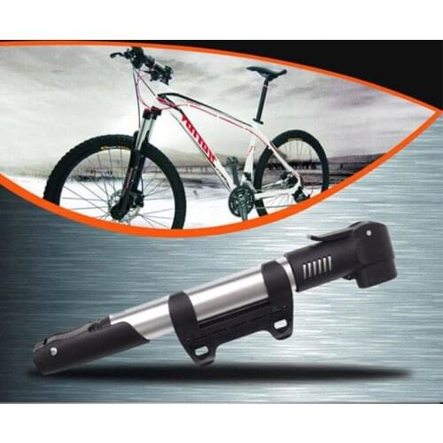 High Pressure 120 PSI-Bike Floor Pump - Presta Val-ve Bike Pump Automatically Switches to Schrader - Bicycle Pump