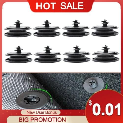 10pcs Car Mat Carpet Clips Fixing Grips Clamps Floor Holders Sleeves Premium Kit Anti Skid Fastener Retainer Resistant