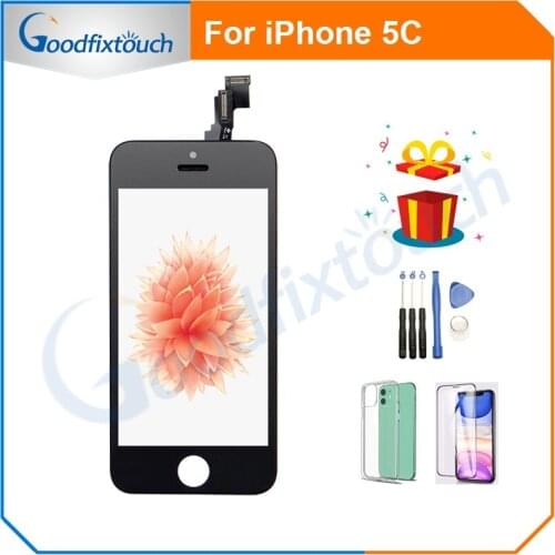 GradeAAA For iPhone 5c LCD Display Touch Screen Digitizer Assembly For iPhone 5C TFT LCD Bright Backlight Brightness 350-400 CD