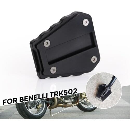 Motorcycle CNC Side Kickstand Stand Extension Plate Support For Benelli TRK502 Motorcycle Accessories
