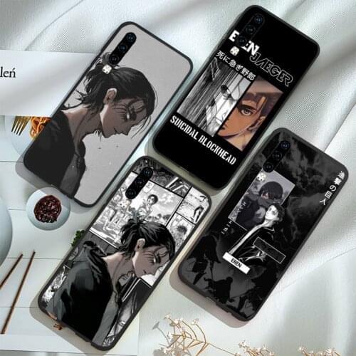 Attack on Titan Eren Jaeger manga Phone Case For Huawei P40 P20 P30 lite Pro P Smart 2019 Mate 40 20 10 Lite Pro Nova 5t