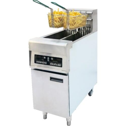 28L/Tank Stainless steel electric fryer Vertical fryer 2-basket fryer