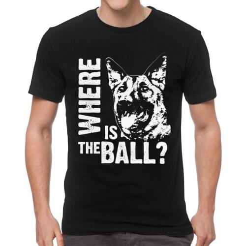 Fashion Malinois T-shirt Mens Graphic T Shirt Short Sleeve Cotton Belgian Shepherd Dog Mechelaar Tshirt Unique Tees Tops