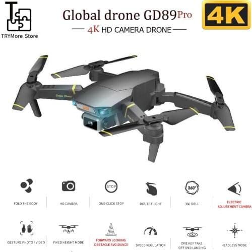 Global Drone Gd89 Pro Electronic Camera Obstacle Avoidance Uav Folding Aerial Photo Remote Control Aircraft Vs E520s E58
