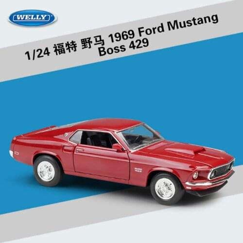 1:24 scale metal alloy classic car die-casting model 1969 Ford Mustang Boss 429 adult child gift home decoration