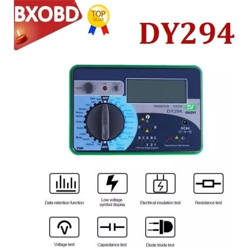 Multifunction Digital Transistor Tester DY294 1000V Reverse Voltage Capacitance SCR FET Tester Semiconductor Diode Triode