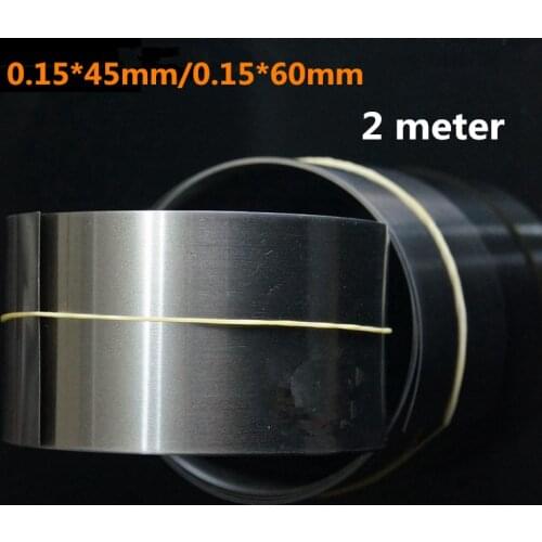 2 Meter 18650/26650/32650 Battery Spot Welder Nickel Belt 0.15*45mm/0.15*60mm Nickel Plated Steel Strip Connecting Nicke Piece