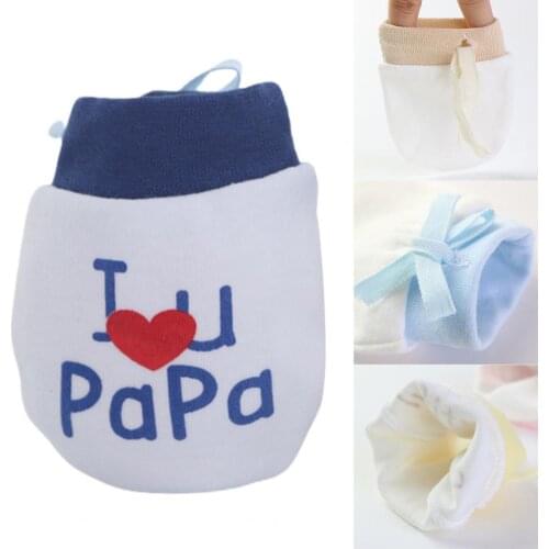 Newborn 0-6 Months Old Baby Mitten Anti-scratch Face Protection Warm Gloves