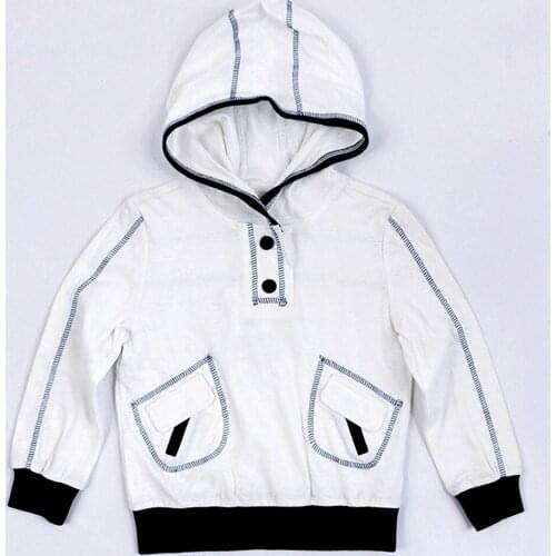 Boys Sweatshirts Cotton Hoodies Solid Children Clothes Long Sleeve Sweatshirts Jackets Velvet Kids Coats 4-10Y 4J0765