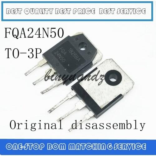 10PCS-100PCS FQA24N50F FQA24N50 24N50 24A 500V TO-3P Original disassembly