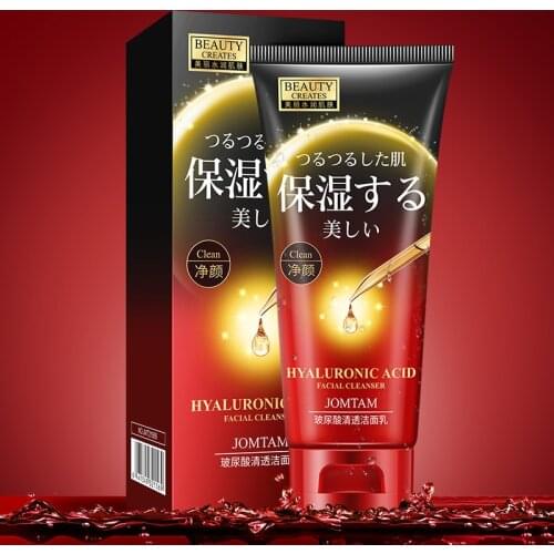 Hyaluronic Acid Facial Cleanser Nourishing Cleanser Foam Moisturizing Face Wash Deep Clean Pore Face Care Anti Aging