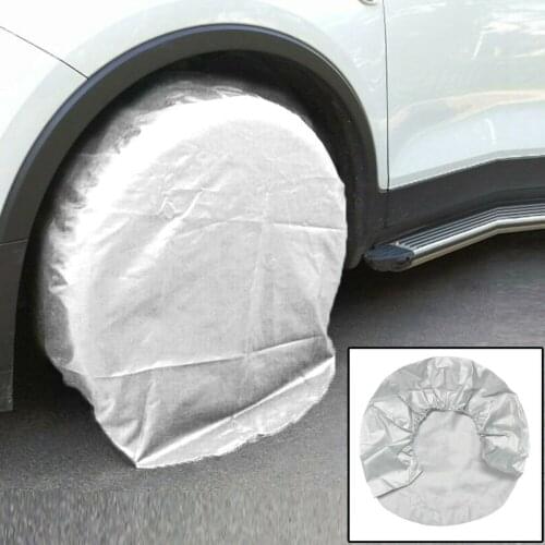 32" Tire Covers Weatherproof Sun Protectors RV Wheel Auto Truck Car Camper