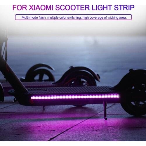 Warning LED Strip For Xiaomi Mijia M365 Flashlight Bar Lamp Electric Scooter Skateboard Night Cycling Safety Decorative Light
