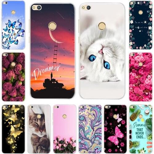 Silicone Case For Huawei P8 Lite 2017 Honor 8 Lite Case Cover 5.2" Transparent Case For Huawei P9 Lite 2017 Soft TPU Phone Shell