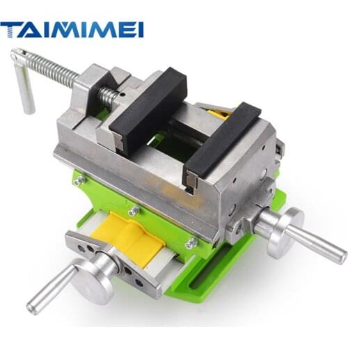 MINIQ Compound Bench Table Aluminum Bench Top WoodWorking Clarmp Vise Fixture Cross Slide Table 2 Axis Adjustive