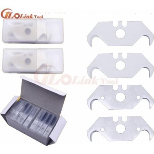 Heavy Duty SK5 Steel Hook Blade for Box Cutter Carpet Cutter Utility Knife Hook Pointed Blades 10 PCS