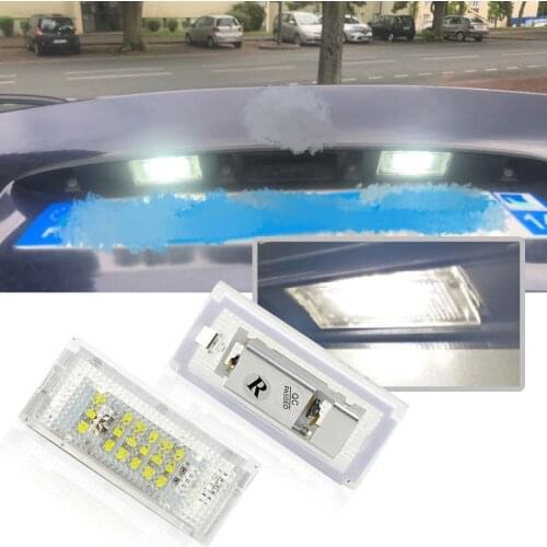 2 pieces Led License Plate Light Led Canbus Auto Tail Light White LED Bulbs For BMW 3er E46 4D 1998-2003 Car Accessories 2 piec