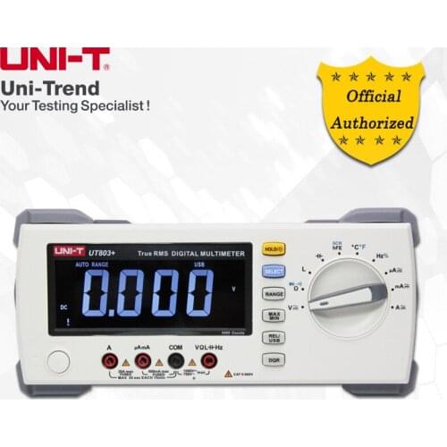 UNI-T UT803+ True RMS High precision automatic range Benchtop Digital Multimeter full range overload protection