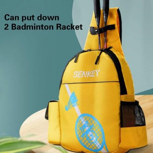 Waterproof Large Capacity Tennis Racket Backpack Badminton Rucksack Shoulder Bag With Adjustable Strap For Outdoor Sport Camping