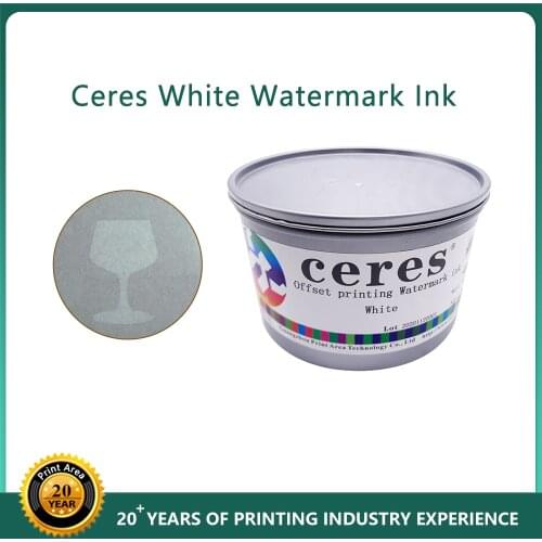 0.5 kg Ceres Offset Watermark ink,White color,Ship by Express