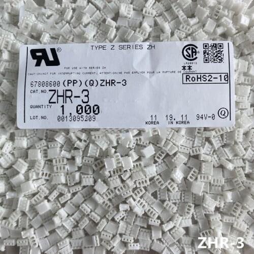 20PCS JST connector ZHR-3 connector 3P plastic shell ZH spacing 1.5MM