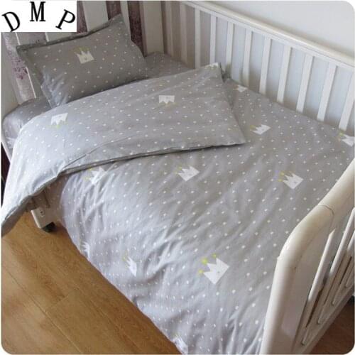 3PCS Cartoon Cute clauds baby crib bedding set,room decoration Nursery bedding Set,Duvet Cover/Sheet/Pillow Cover