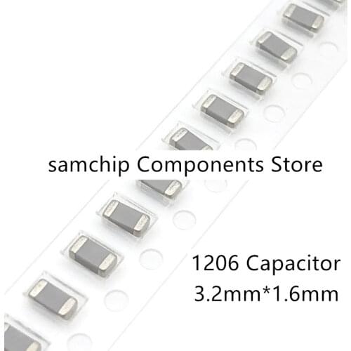 50pcs 1206 High Voltage SMD Chip Ceramic Capacitor 10pF 22pF 33pF 56pF 82pF 680pF 68pF 330pF 180pF 1KV 2KV X7R NPO 1000V 2000V