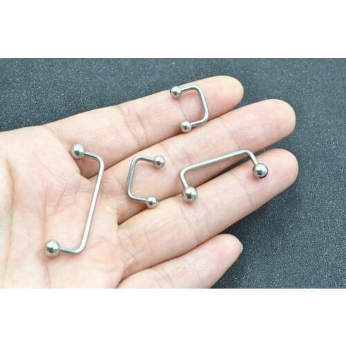 50pcs Free Shippment 14g Body jewelry Dermal Anchor Surface Bar Barbells Piercing Sliver 10mm 22mm 30mm body piercing jewelry