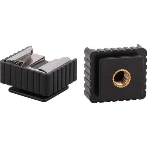 Camera Accessories U Type 1/4" SC-6 Hot Shoe Cold Shoe Mount Adapter for Canon/Nikon/Sony Flash Light Stand