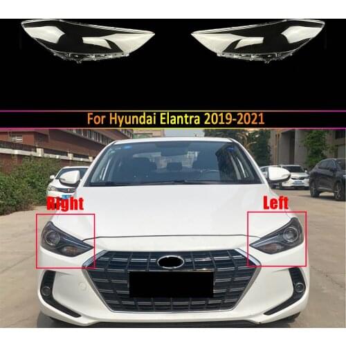 Car Headlamp Lens For Hyundai Elantra 2019 2020 2021 Replacement Auto Shell Cover Headlight Glass Cover Shade Shell Lampshade