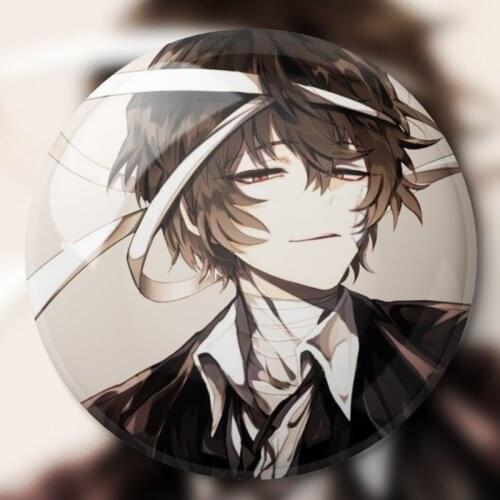 Bungo Stray Dogs Badges Anime Goods Accessories Brooches Children Toy Gifts Cute Japan Kawaii Figure Adult Girl Cosplay Decorate