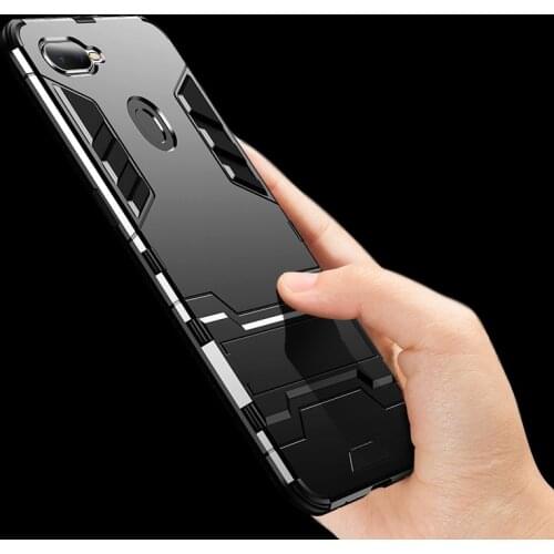 For OPPO A5S Case OPPO A5S Silicone Plastic Hybrid Armor Kickstand Phone Case For OPPO A5S CPH1909 A 5S OPPOA5S OPPO AX5S