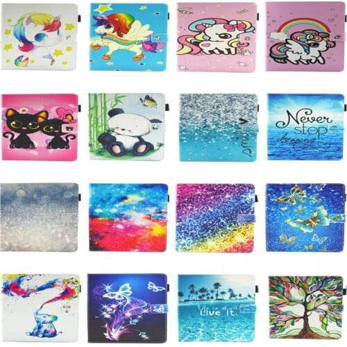 For Apple IPad Pro 11 2020 2018 Tablet Case Printed Cartoon Funda Cute Panda Unicorn Stand Cover For IPad Air 4 Case 10.9 Shell