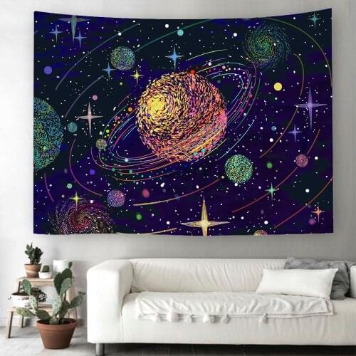 Home Decor Galaxy Universe Tapestry Living Room Bedroom Room Decor Tapestry Psychedelic Tapestry Wall Hanging Decoration Mural