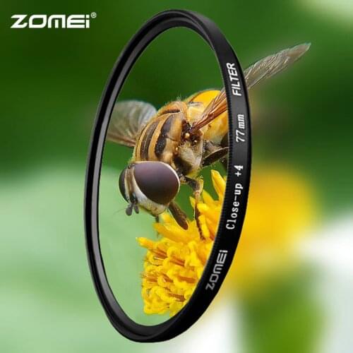 Zomei Macro Close-up Lens Filter +1 +2 +3 +4 +8 +10 Optical Glass Camera Filter Enlarging Shooting for Canon Nikon DSLR Camera
