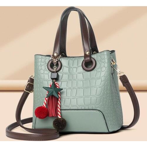 Fashion Stone Pattern WomenS Bucket Bag Trendy Big Tote Bag WomenS Shoulder Messenger Bag Female Handbag Bolsa Feminina