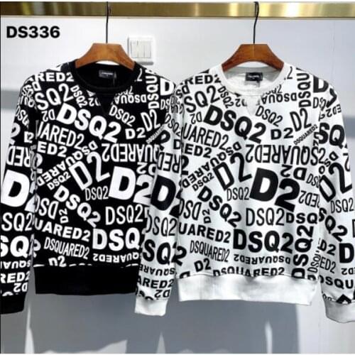 Fashion Tide Brand Dsquared2 Womens/Mens Printed Unisex Casual Sweatshirt crewneck sweatshirt tye dye sweatshirt DS336