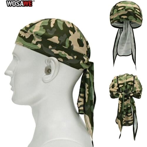 Motorcycle Head Cap Headscarf Pirate Breathable Quick Dry Sunscreen Head Scarf Hat Bandana Color Headband Moisture Wicking