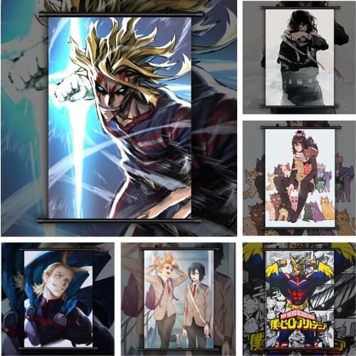 Boku no My Hero Academia Eraser Head All Might Present Mic Anime manga wall Poster Scroll G