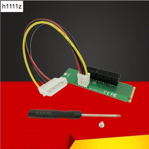 New NGFF M2 M.2 to PCI-E 4x 1x Slot Riser Card Adapter Male To Female PCIE Multiplier For BTC Miner Mining Machine