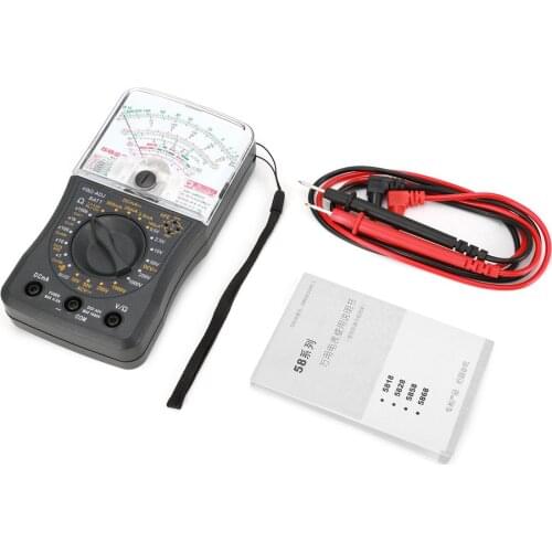 Mini Handheld Analog Multimeter AC/DC Voltmeter Ammeter Resistance Continuity Capacitance Battery dB Capacitance Tester