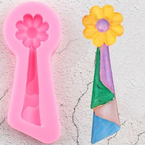 Flower Tassel Cake Border Silicone Molds Wedding Cupcake Topper Fondant Cake Decorating Tools Candy Chocolate Gumpaste Moulds